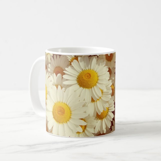 daisy för vintage kaffemugg (Framsida vänster)