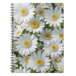 Daisy för vit Elegant Anteckningsbok