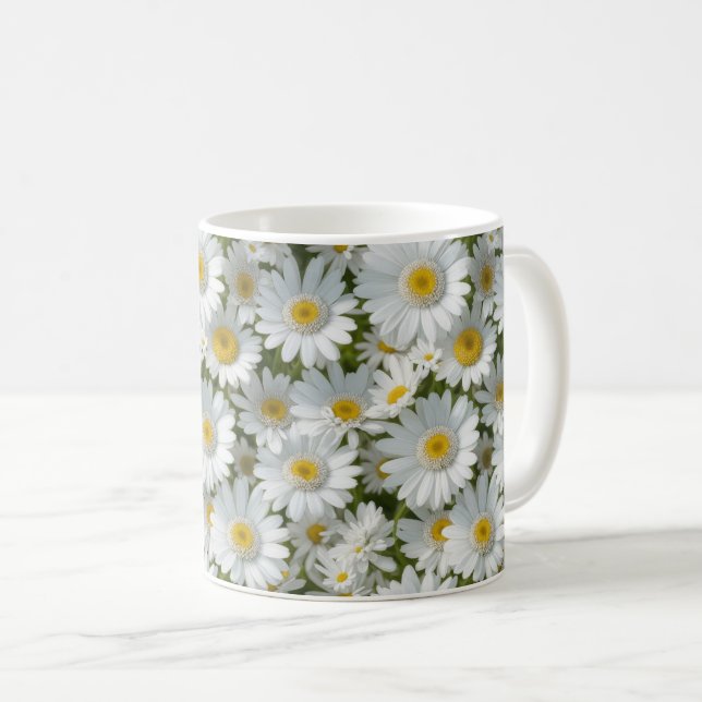 Daisy för vit Elegant Kaffemugg (Framsida höger)