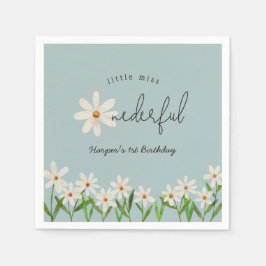 Daisy Första födelsedag lilla fröken Onederful Pappersservett
