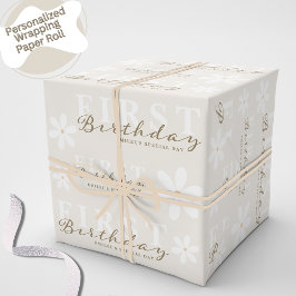 Daisy Första födelsedag Thned Party Presentpapper