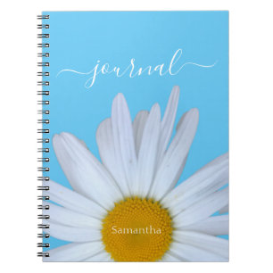Daisy Fotopatbok för foto blått Journal Spiral Anteckningsbok