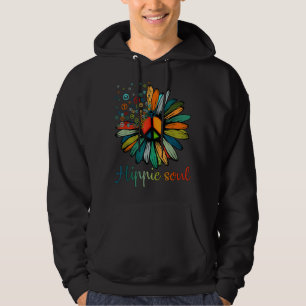 Daisy Fredstecken Hippie Soul Flower Älskare Gifts Hoodie