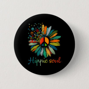 Daisy Fredstecken Hippie Soul Flower Älskare Gifts Knapp