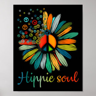 Daisy Fredstecken Hippie Soul Flower Älskare Gifts Poster