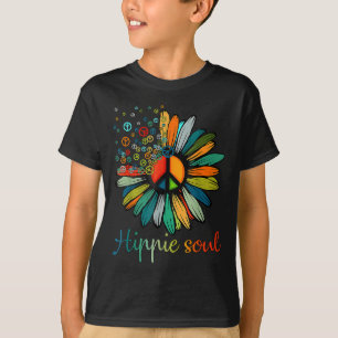 Daisy Fredstecken Hippie Soul Flower Älskare Gifts T Shirt