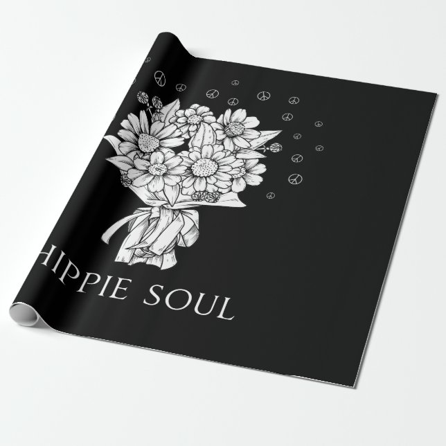 Daisy Fredstecken Hippie Soul Presentpapper (Utrullad)