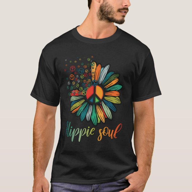 Daisy Fredstecken Hippie Soul T Shirt (Framsida)