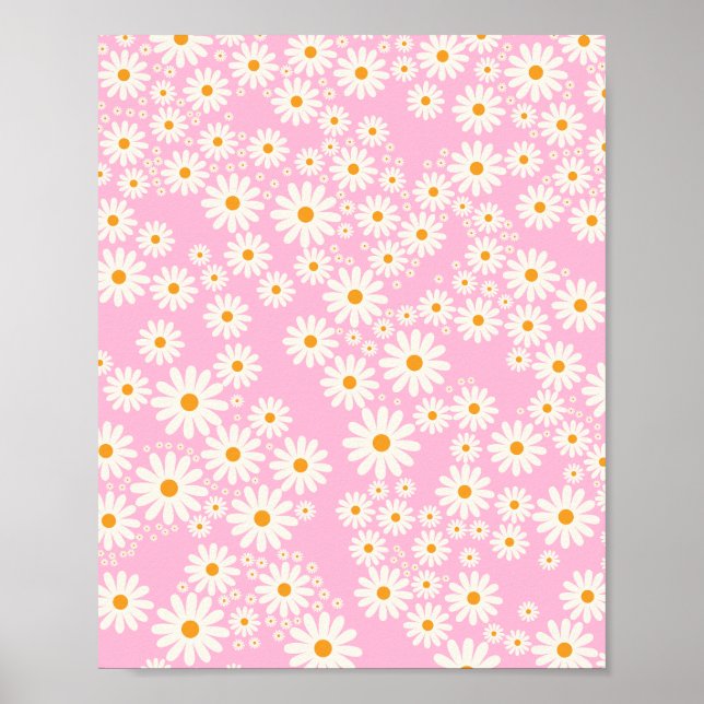 Daisy Garden 09 Baby Rosa Poster (Framsidan)