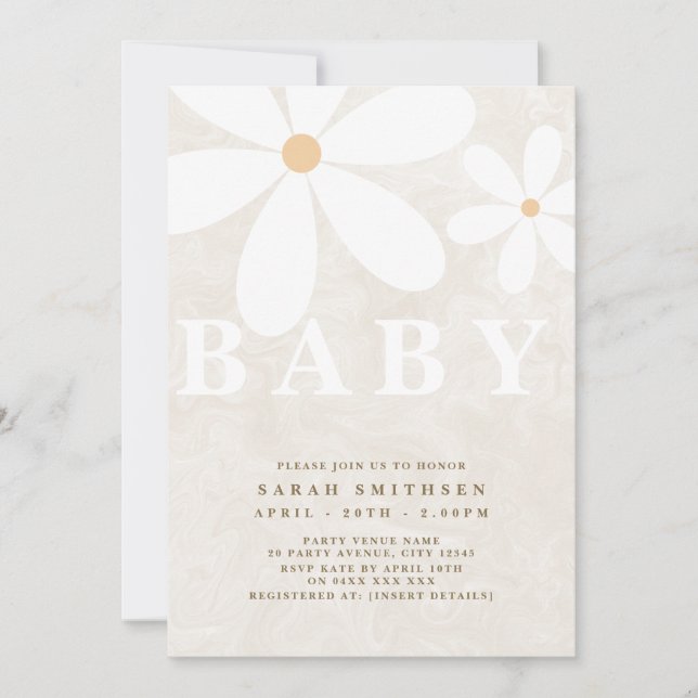 Daisy Garden Baby, könsuppehållande mall (Framsida)