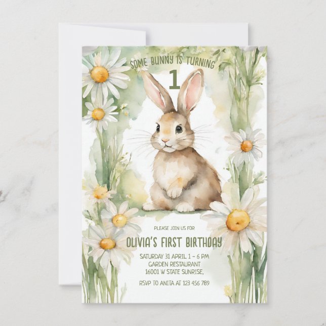 Daisy Garden... En bit är en Inbjudningar (Framsida)