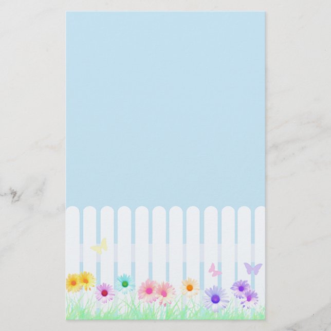 Daisy Garden Stationary Brevpapper (Framsida)