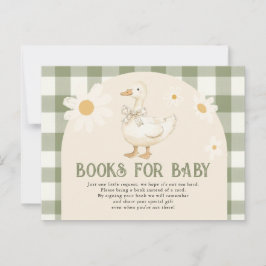 Daisy Green Goose Baby Shower-böcker för bebis Vykort