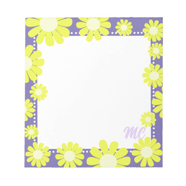 Daisy Grönt Lilac Anteckningsblock (Framsida)
