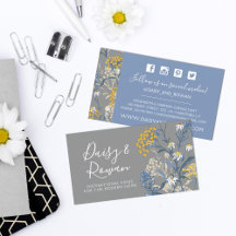 Daisy & Gult Rowan Berries Blommigt Social Media