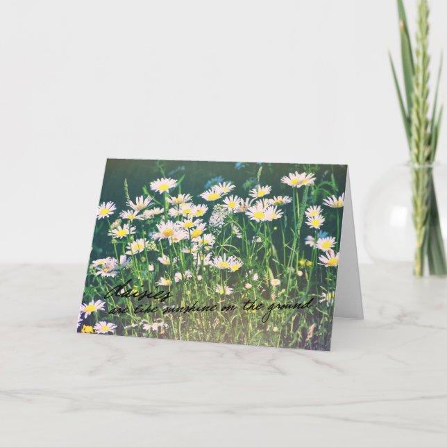 DAISY - hälsningskort Tack Kort (Framsida)