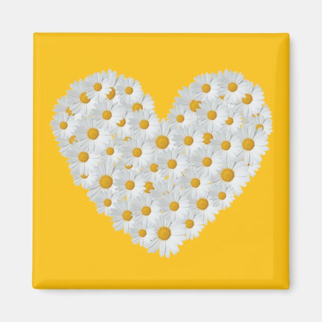 Daisy Heart Magnet (Framsidan)