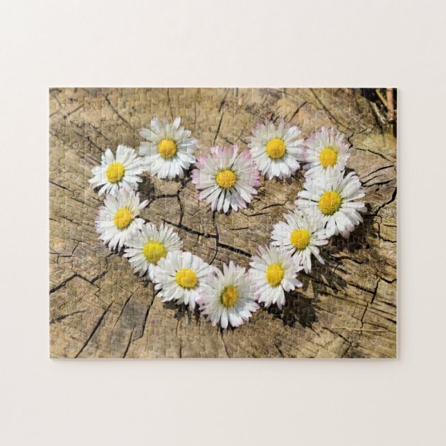 Daisy Heart Pussel (Horisontell)