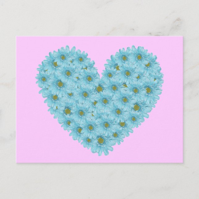 Daisy Heart Vykort (Framsida)