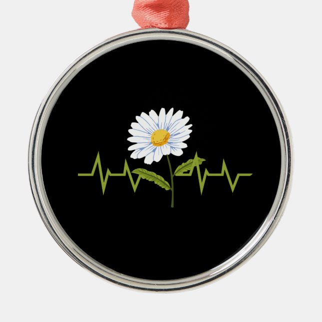Daisy Heartbeat Julgransprydnad Metall (Framsidan)
