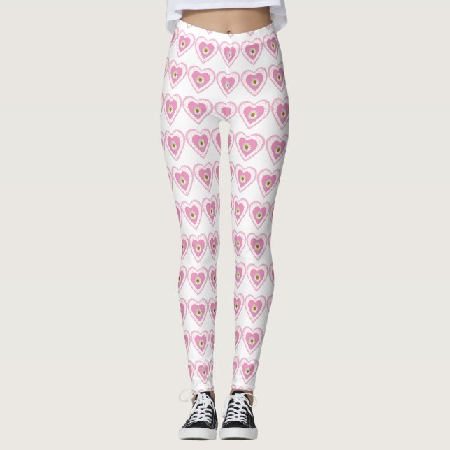 Daisy Hearts Leggings (Framsida)