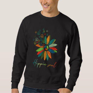 Daisy Hippie Soul Flower Älskare Lång Ärmad Tröja