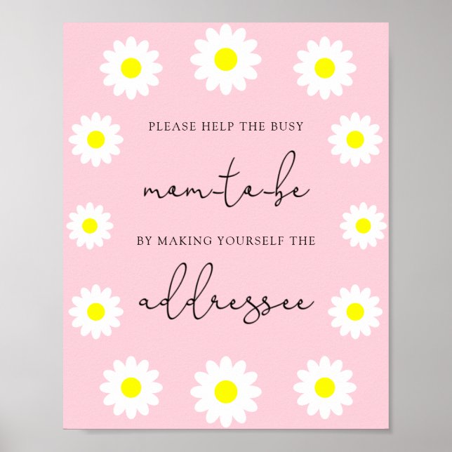 Daisy Hjälp Busy Mamma to BE Adress och Kuvert Poster (Framsidan)