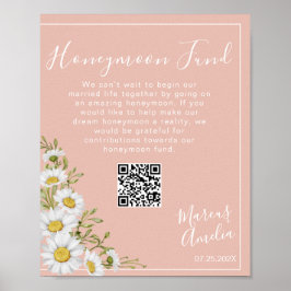 Daisy Honeymoon Fund QR-kodsignatur Poster