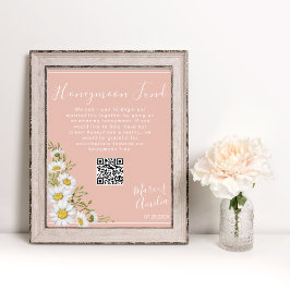 Daisy Honeymoon Fund QR-kodsignatur Poster