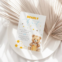 Daisy, honung och Baby Bear Baby Shower