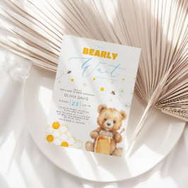Daisy, honung och Baby Bear Baby Shower Inbjudningar
