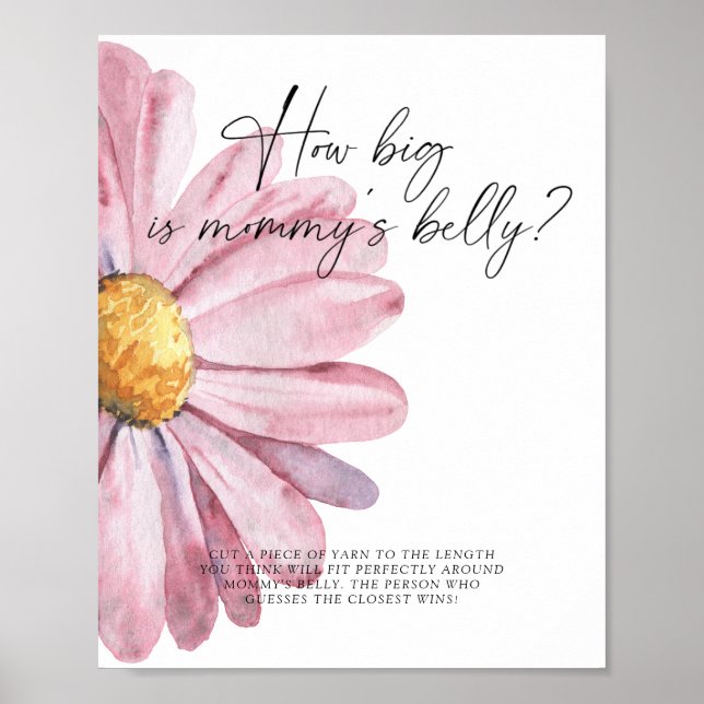 Daisy - hur stor är mammans mage lek poster (Framsidan)