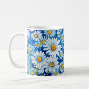 Daisy i blått kaffemugg