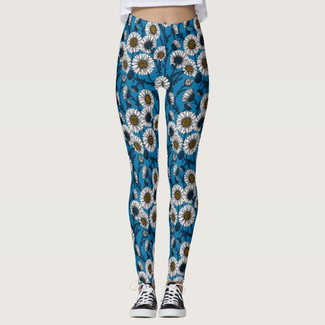 Daisy i blått leggings (Framsida)
