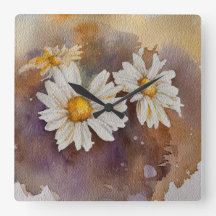 Daisy i dimma vattenfärg