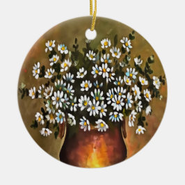 Daisy i en kopparFärgad Vas Julgransprydnad Keramik