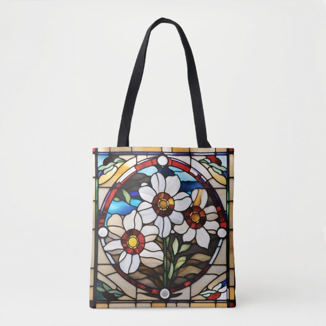 Daisy i glasskikt tygkasse (Framsida)