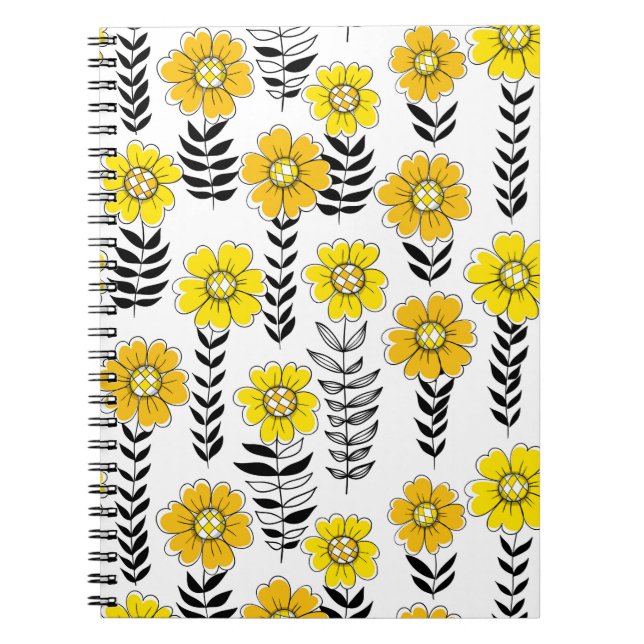 Daisy i gult och svart anteckningsbok (Framsidan)