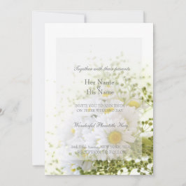 Daisy i Kärlek - Editable Bröllop Bouquet Inbjudningar