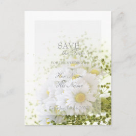 Daisy i Kärlek - Editable Bröllop Bouquet Meddelande Vykort