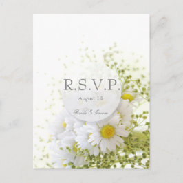 Daisy i Kärlek - Editable Bröllop Bouquet OSA Inbjudan Vykort