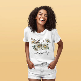 Daisy i Kärlek Wildblomma T-Shirt