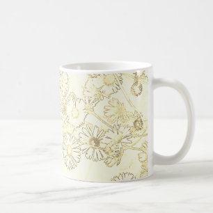 Daisy i kräm och vit kaffe Mugg