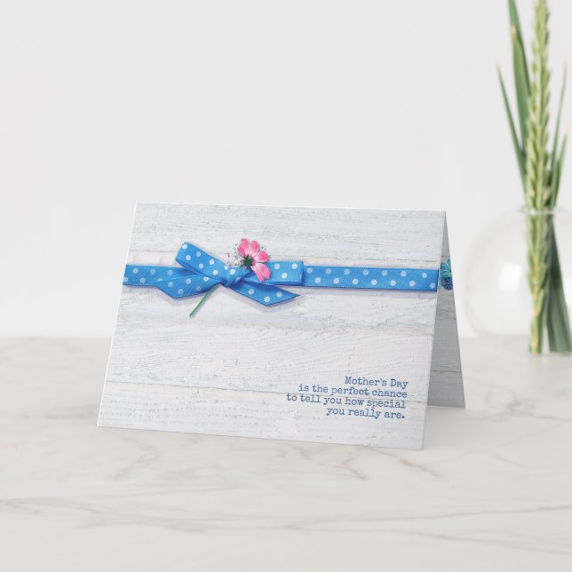 daisy i polarpunktsband Mors dag Kort (Framsida)