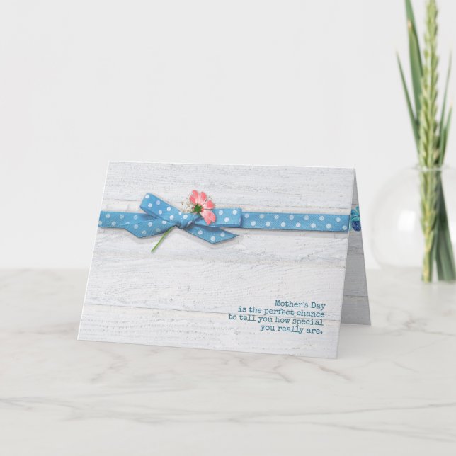 daisy i polarpunktsband Mors dag Kort (Framsida)