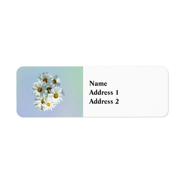 Daisy i Sunshine II Returadress Etikett (Framsidan)