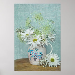 Daisy i Vintage Pitcher Poster