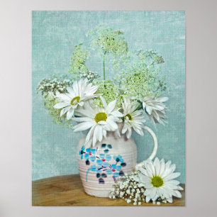 Daisy i Vintage Pitcher Poster