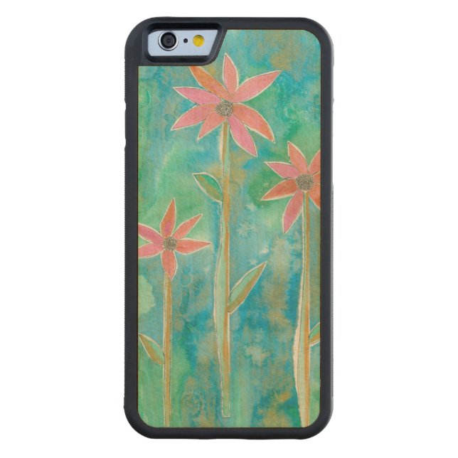 DAISY III CARVED WOOD iPhone SKAL (Baksidan)