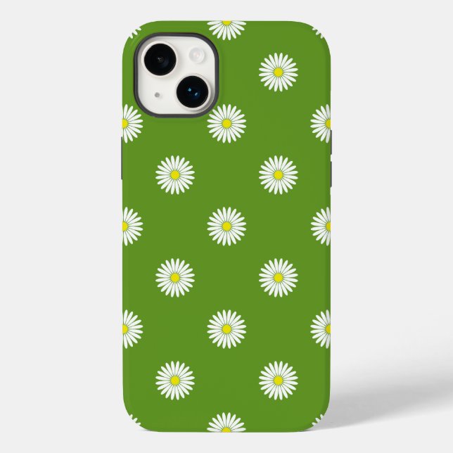Daisy Illustrative Mönster på Grönt (Baksida)
